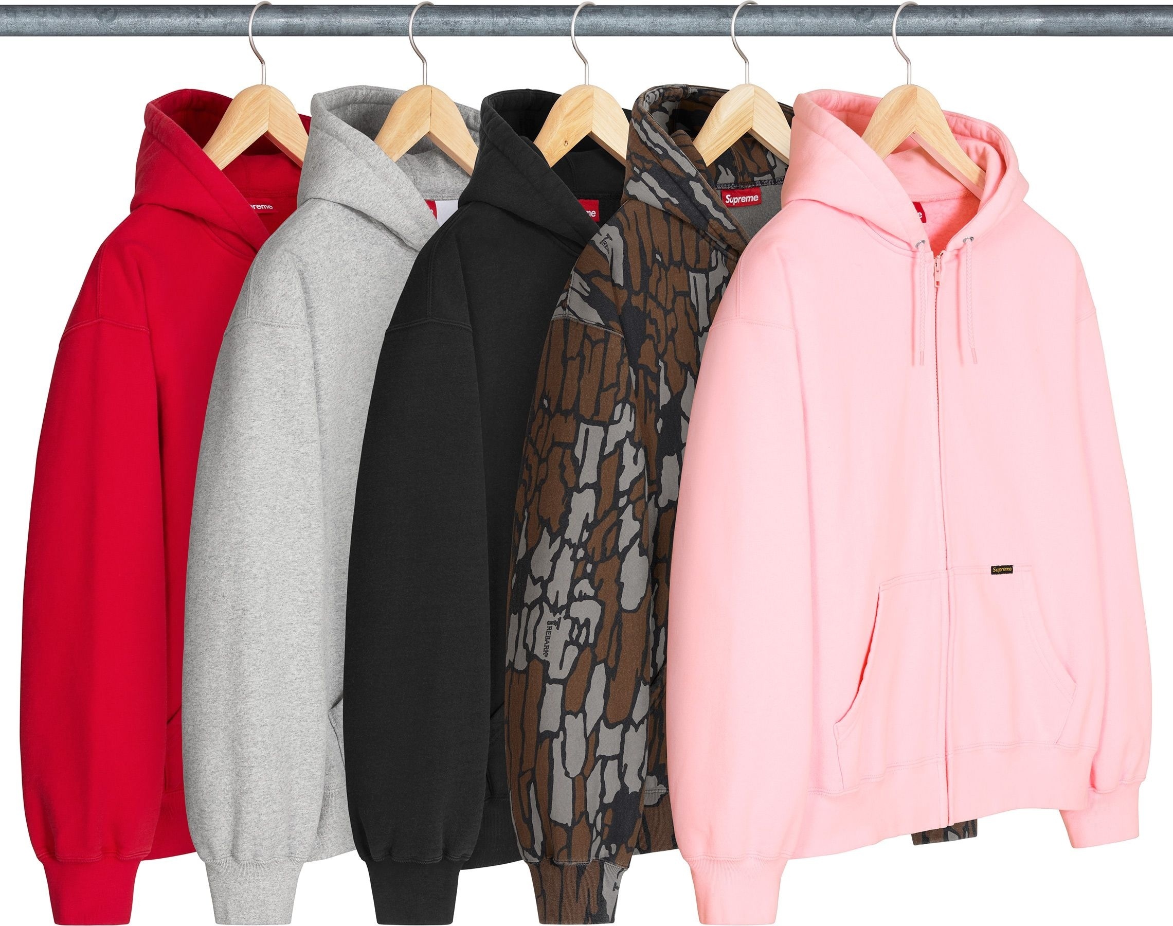 Work Zip Up Hooded Sweatshirt